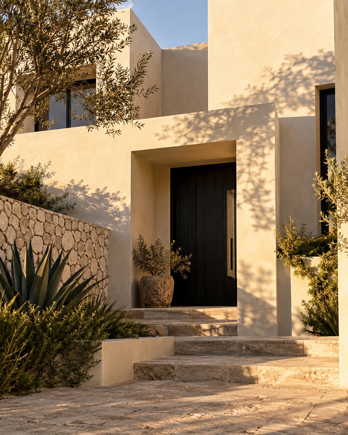 Fachada de una vivienda, imagen ilustrativa